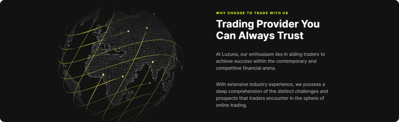 luzuna website screenshot